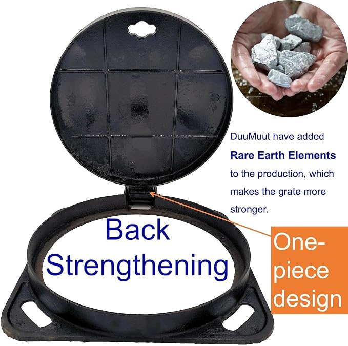 12 in Cast Iron Manhole Cover and Frame - Image 4
