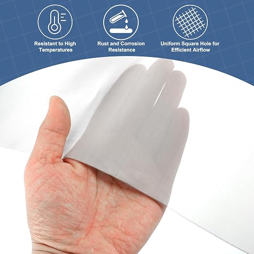 uxcell 400 Mesh 79" x 10" Woven Wire Mesh, 316 Stainless Steel Air Vent Filter - Image 5