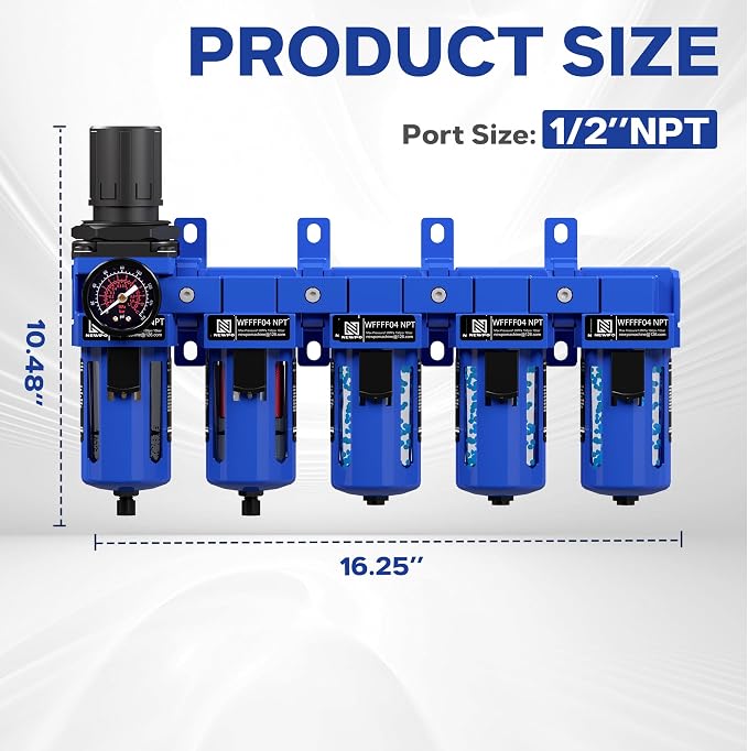NEWPO 1/2" NPT 5 Stage Air Dryer - Image 2