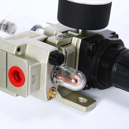 SNS 1/4" NPT Compressed Air Filter Regulator Lubricator Two Units Combo FRL - Image 6