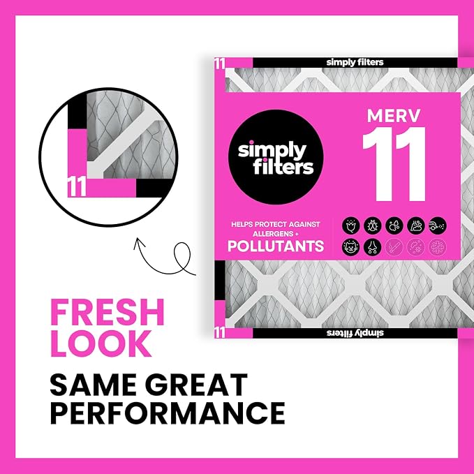 Simply 20x20x2 Air Filter, MERV 11, 12 Pack, Furnace Air Filter - Image 2