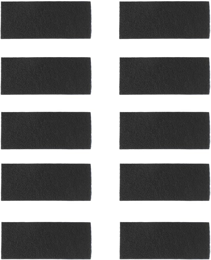 10Pcs Ceiling Fan Blade Filters Self Adhesive Rectangular Coconut Carbon - Image 2