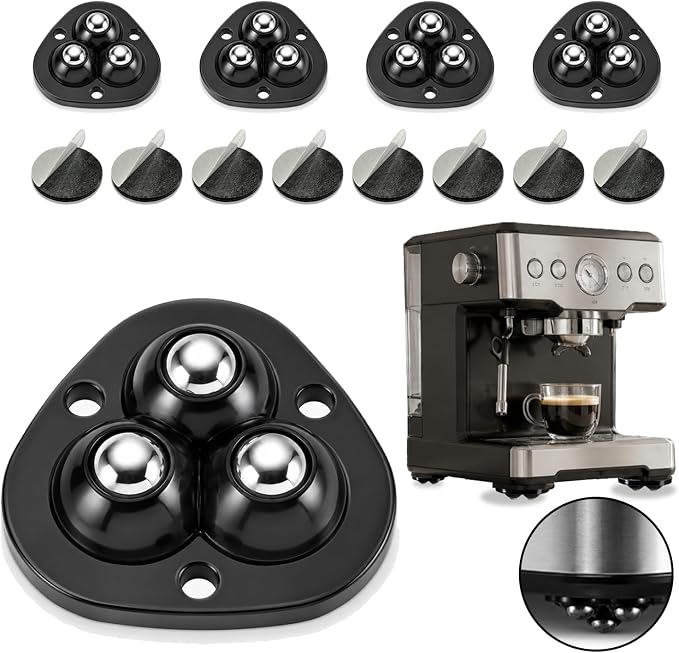 Self Adhesive Caster Wheels 4-Pack by Unknown