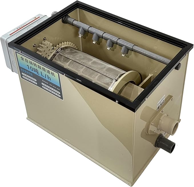 Koi Pond Rotary Drum Filter 3000GPH 220V, Fully Automatic Self-Cleaning Filter by Unknown