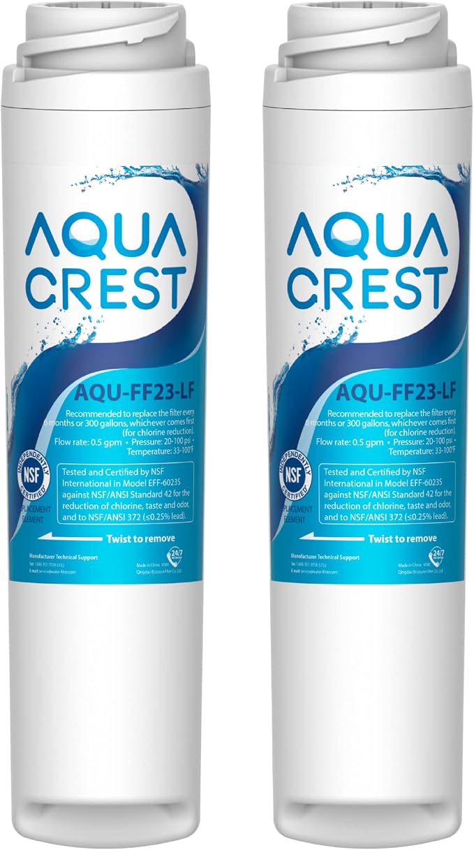 AQUA CREST FQSLF, FQSVF Under Sink Water Filter, Replacement by AQUACREST