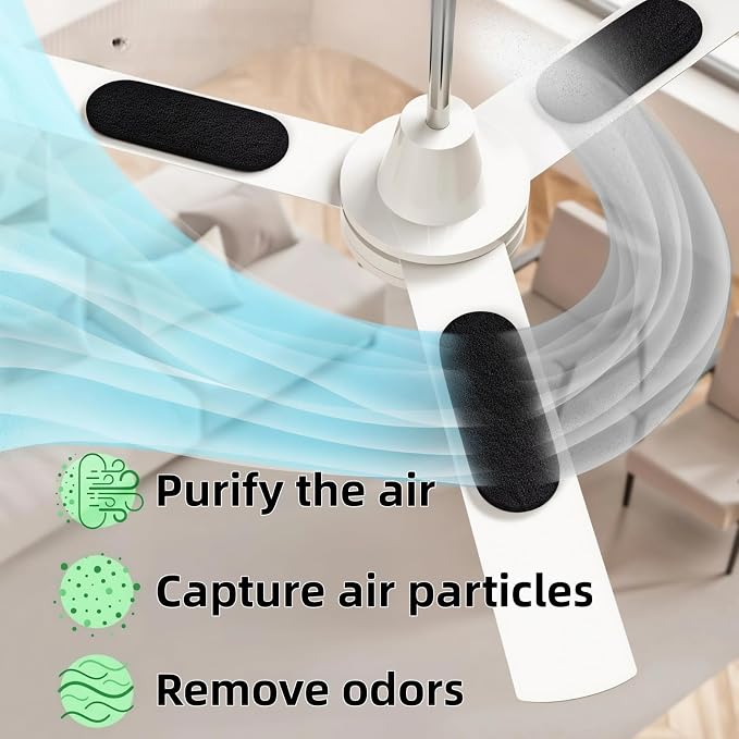 Ceiling Fan Filters for Blades, Premium Ceiling Fan Filters, Anti-Dust Ceiling - Image 6