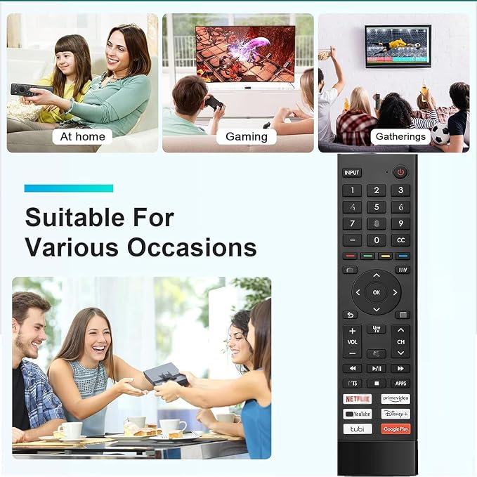 Replacement Remote ERF3J80H for All Hisense TV Remote, Replacement Control for - Image 5