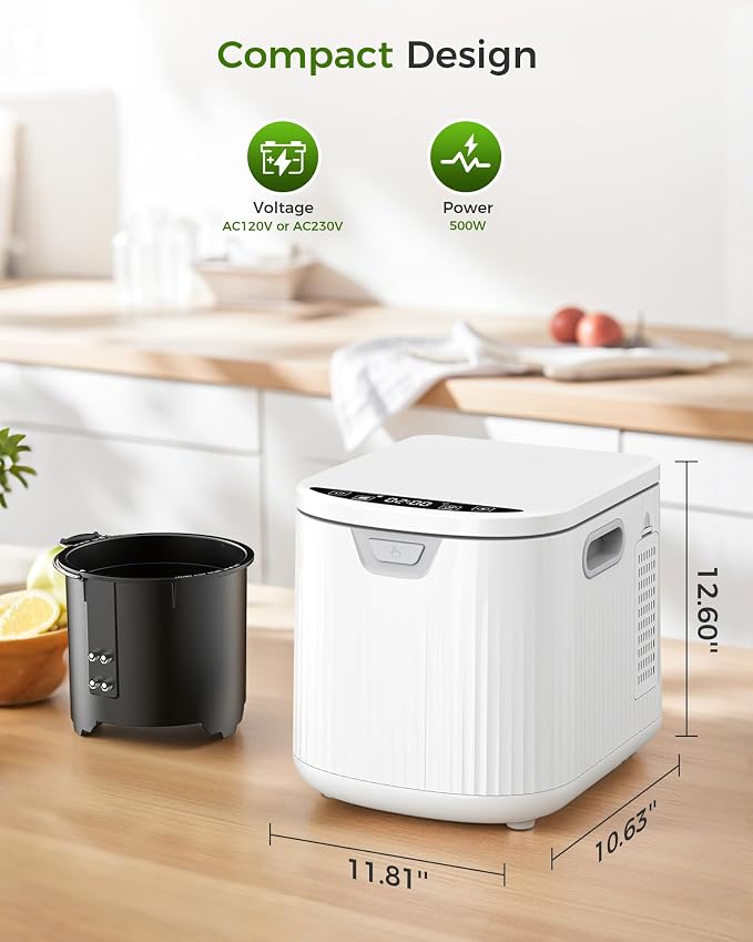 Electric Composter for Kitchen, 2.5L Smart Electric Kitchen Composter - Image 8