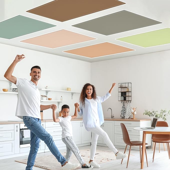 QOUBAI 8PCS Fluorescent Light Covers, 4 x 2 Feet Magnetic Light Cover - Image 5