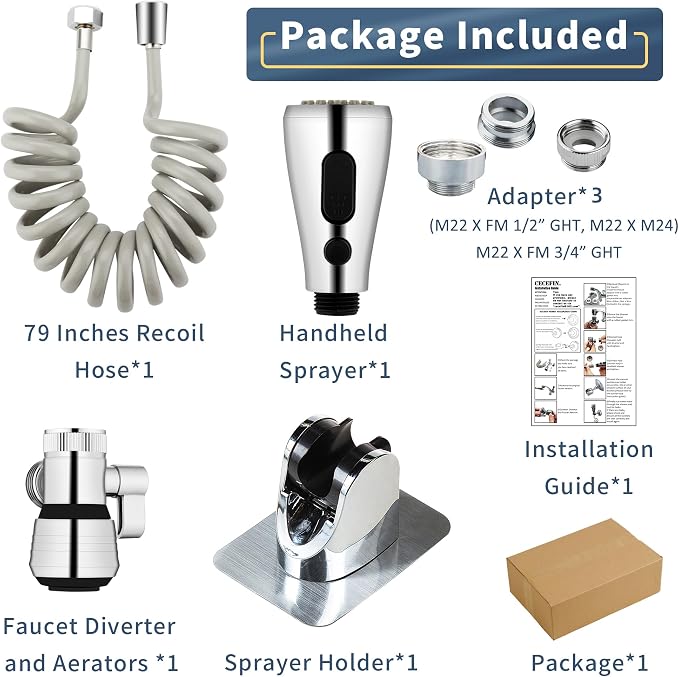 CECEFIN Kitchen Sink Sprayer Hose Attachment - Image 8