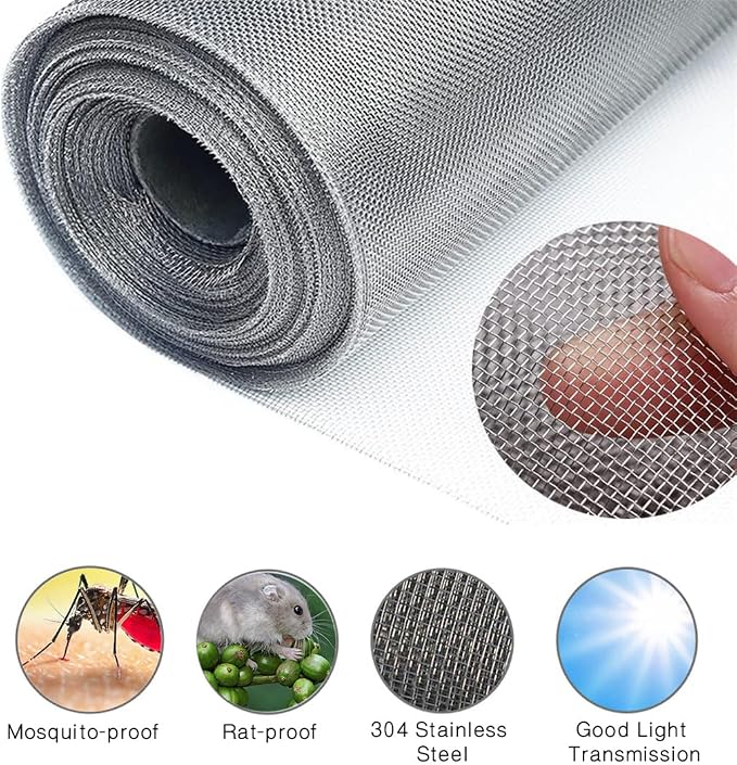 Filter Screen Sheets Stainless Steel Air Vent Mesh Cover Wire Mesh Roll - Image 4