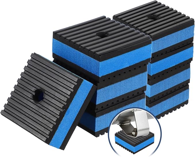 HARFINGTON 8Pcs Rubber Anti-Vibration Pads 2" x 2" x 7/8" Heavy Duty EVA by HARFINGTON