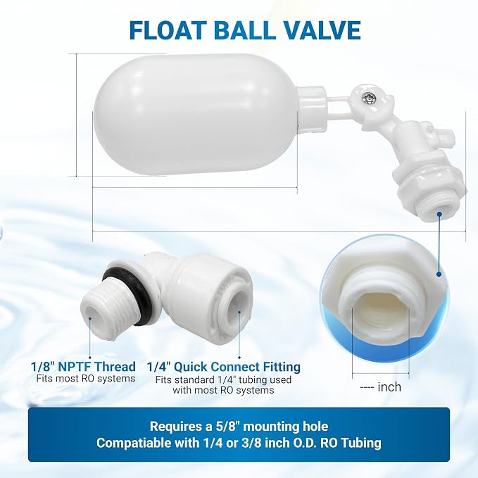2 pcs Max Water Filter Float Ball Valve - Image 2