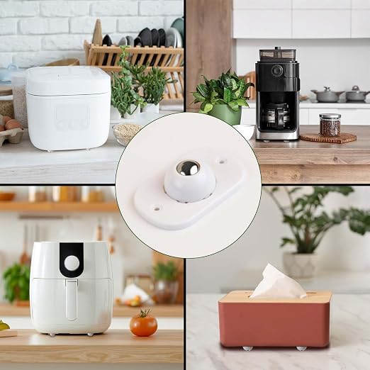 8 Pcs Self Adhesive Caster Wheels Appliance Rollers - Image 3