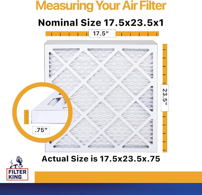 Filter King 17.5x23.5x1 Air Filter | 4-PACK | MERV 13 HVAC Pleated A/C Furnace - Image 2