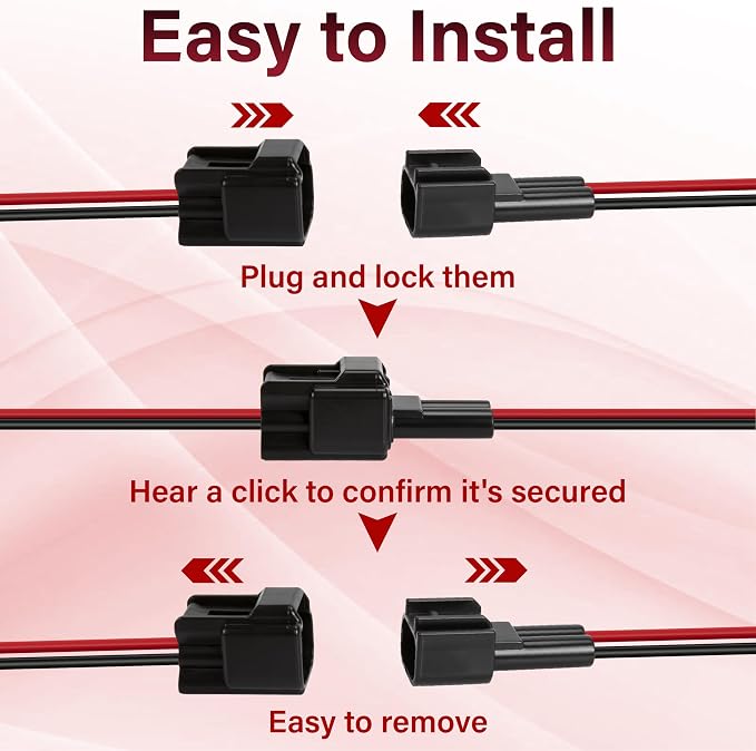 5PCS 2 Pin Waterproof Electrical Connectors, 16 AWG 2 Pin Connector, Male - Image 5