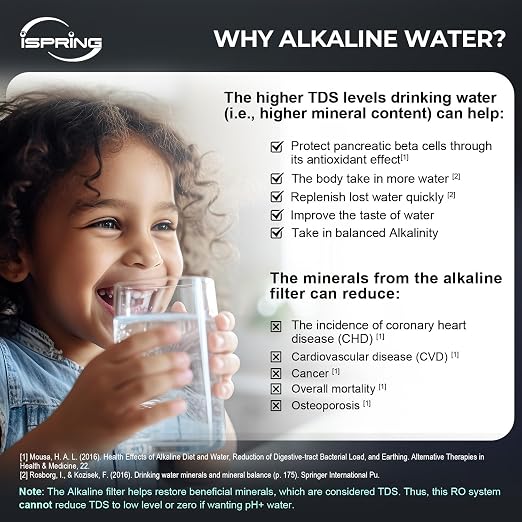 iSpring RCC7P-AK, 6-Stage Reverse Osmosis System Under Sink Alkaline Water - Image 3