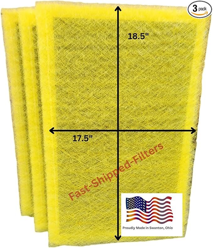 Fast-Shipped-Filters 3 Pack 20x20 Replacement Filter Pads Designed to Fit by Unknown