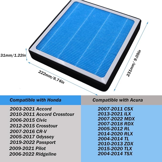 CF10134 Cabin Air Filter Compatible - Image 2