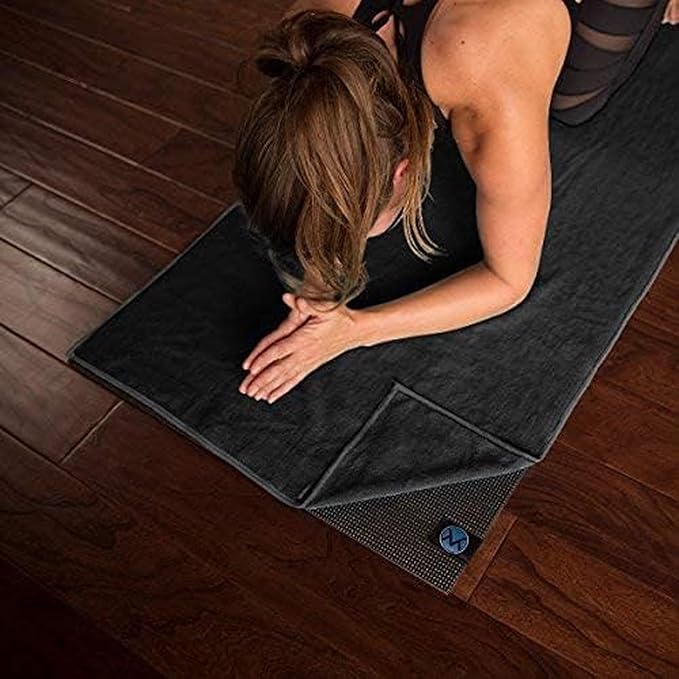 Youphoria Yoga Microfiber Non-Slip Towel - Hot Yoga Mat Towel for Enhanced Grip and Sweat Absorption