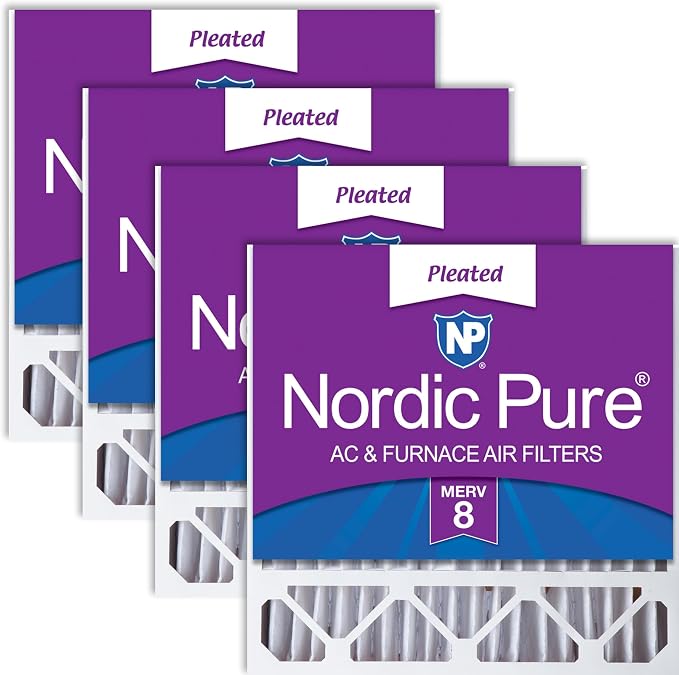 Nordic Pure 20x20x5 Honeywell/Lennox Replacement MERV 8 Air Filters 4 Pack by NordicPure
