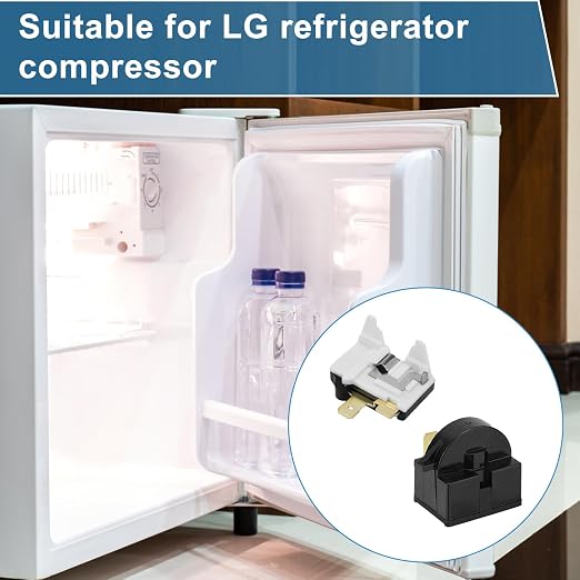 2pcs QP2-4.7 Starter Relay & 2pcs Overload Protector, Pin Refrigerator Starter - Image 6