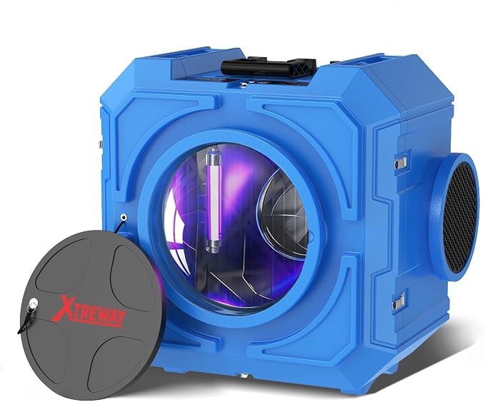 650CFM Hepa Air Scrubber with 4-Stage Filtration, Stackable Negative Air Machine by Xtreway
