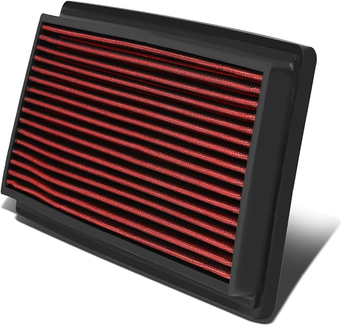 DNA Motoring AFPN-100-RD Clean Air Washable Drop In Panel Air Filter Enhance by DNAMOTORING