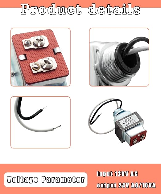 4010 Transformer Fits for Aprilaire 400, 600 Humidifiers, 110V to 24V - Image 4