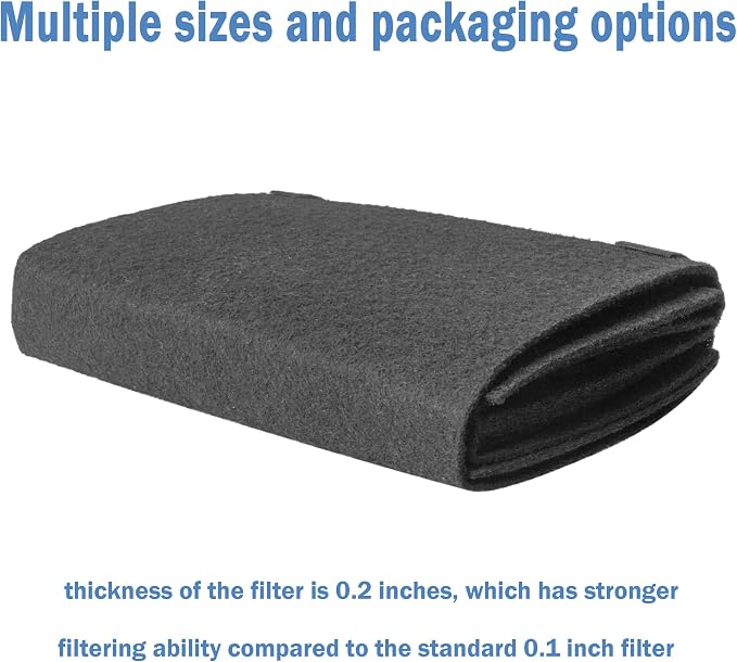 Cut to Fit Carbon Air Filter, Replacement Charcoal Filters, Carbon Pad Pre - Image 6