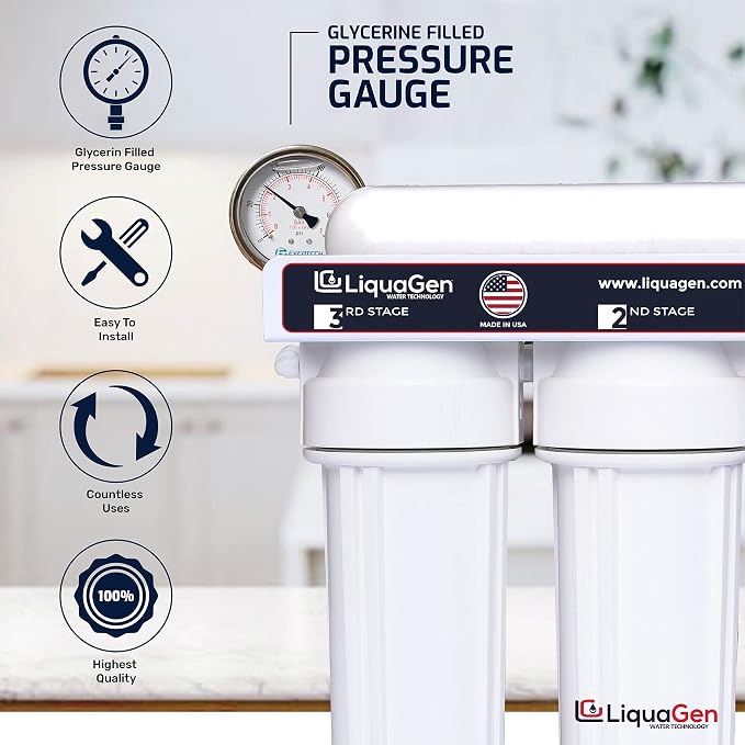 LiquaGen - 6 Stage Heavy Duty - 0 TDS/PPM Reverse Osmosis/Deionization Aquarium - Image 4