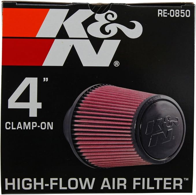 K&N High-Flow Original Lifetime Universal Clamp-On Air Filter: Premium - Image 12