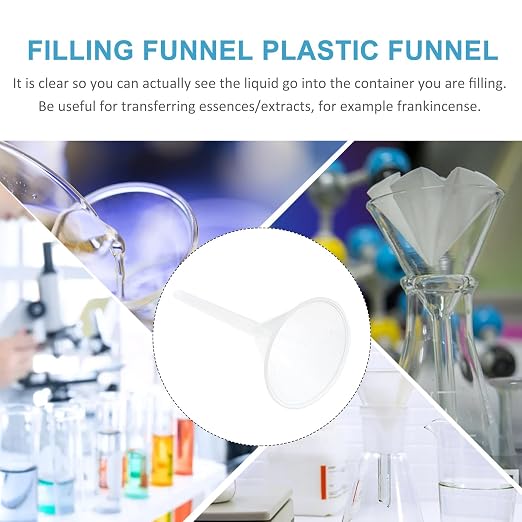 Veemoon 10pcs 75mm Plastic Triangle Filling Funnels Pp Scientific Laboratory - Image 7