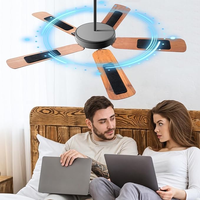 5 PCS Ceiling Fan Filters for Blades, Self-Adhesive Activated Carbon Air Filter - Image 5