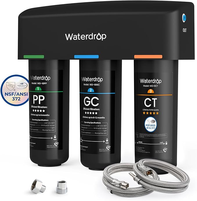 Waterdrop TSA 8 Layer Under Sink Water Filter System, Under Sink Water by Waterdrop