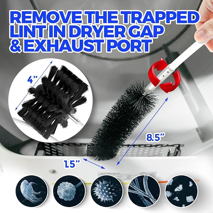 Holikme 40 Feet Dryer Vent Cleaner Kit, Flexible Lint Brush - Image 4