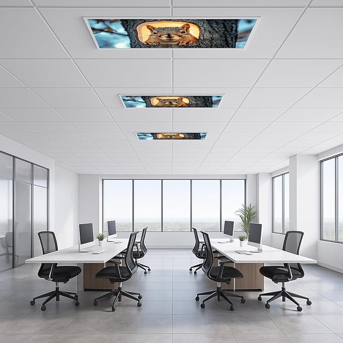 2 Pack Fluorescent Light Covers 4x2 ft Magnetic Light Covers - Image 6