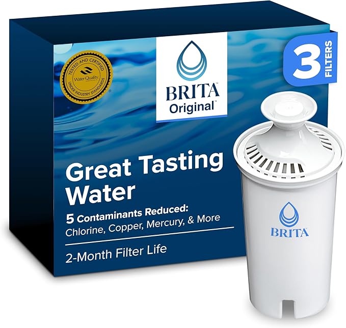 Brita Standard Water Filter for Pitchers and Dispensers, Cadmium and Mercury by Brita