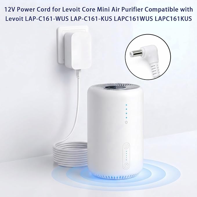 12V Power Cord for Levoit Core Mini Air Purifier Compatible - Image 5