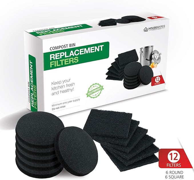 12 Pieces Counter Top Activated Carbon Compost Bin Filters - Image 7
