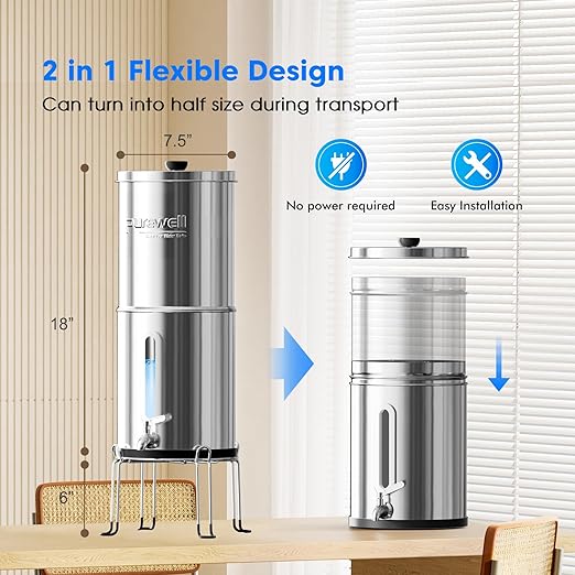 Purewell 1.5G Gravity Water Filter System - Image 7