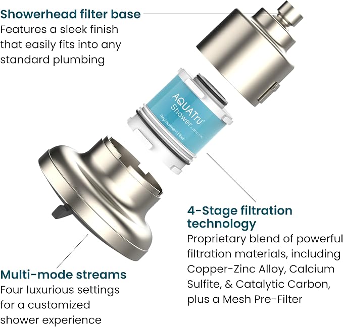 AquaTru Shower - High Pressure Shower Filter Removes Impurities from Hard Water - Image 3