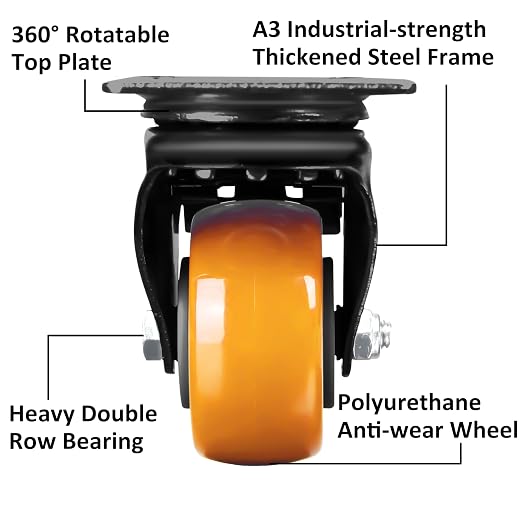 Finnhomy Caster Wheels Set of 4 - Image 2
