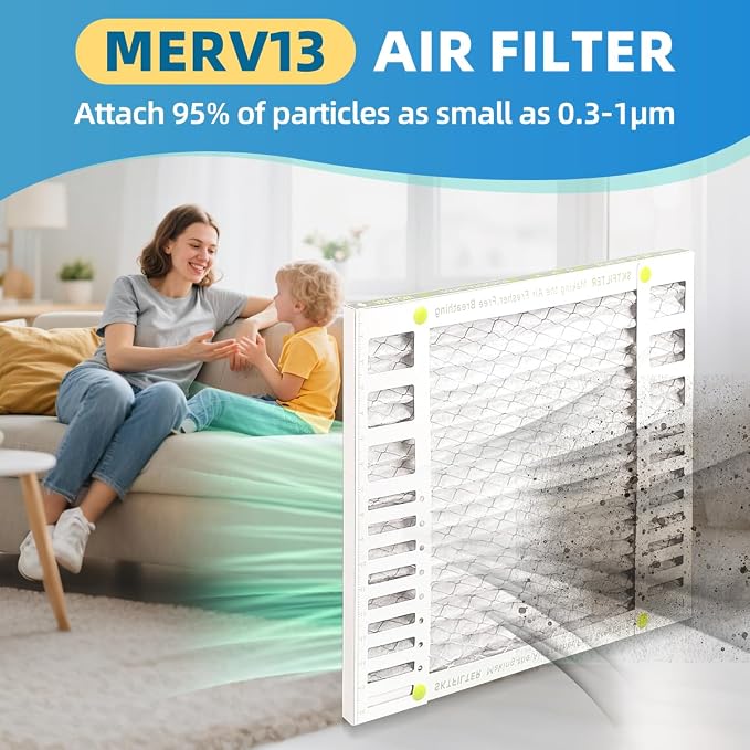 24x24x2 Air Filter AC Furnace MERV 13 Comparable - Image 8