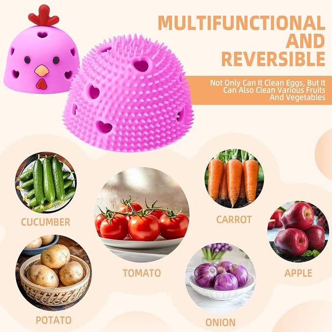 Silicone Egg Brush Cleaner, Egg Washer - Image 7