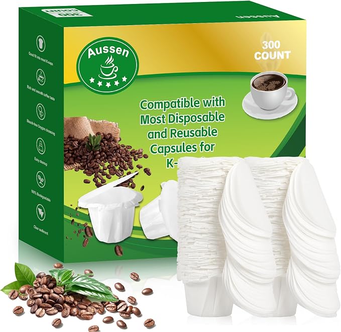 Aussen Disposable Coffee Paper Filters Replacement Kerig Filter Fit All Keurig by AUSSEN