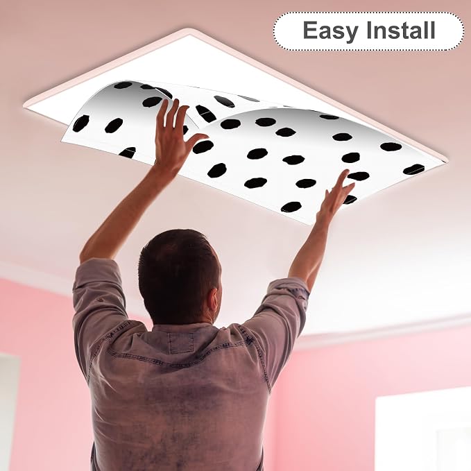 6Pcs Classroom Light Covers for Fluorescent Lights, Magnetic 2x4 FT Ceiling - Image 4