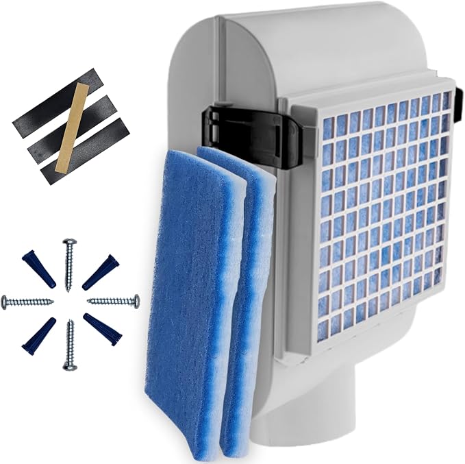 Indoor Dryer Vent Kit | Dual Filter Lint Trap by FlowVent