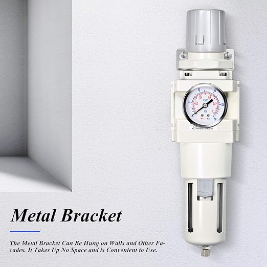TAILONZ PNEUMATIC 3/4 Inch NPT Manual Drainage Air Filter Pressure Regulator - Image 7