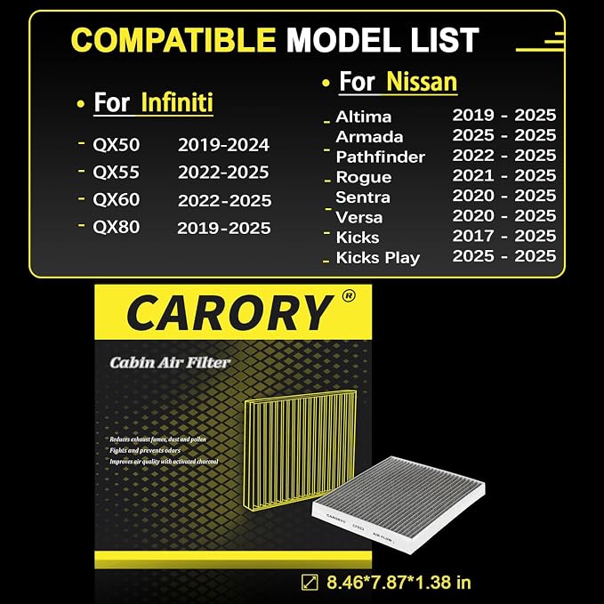 Cabin Air Filter w/Activated Carbon - Image 2